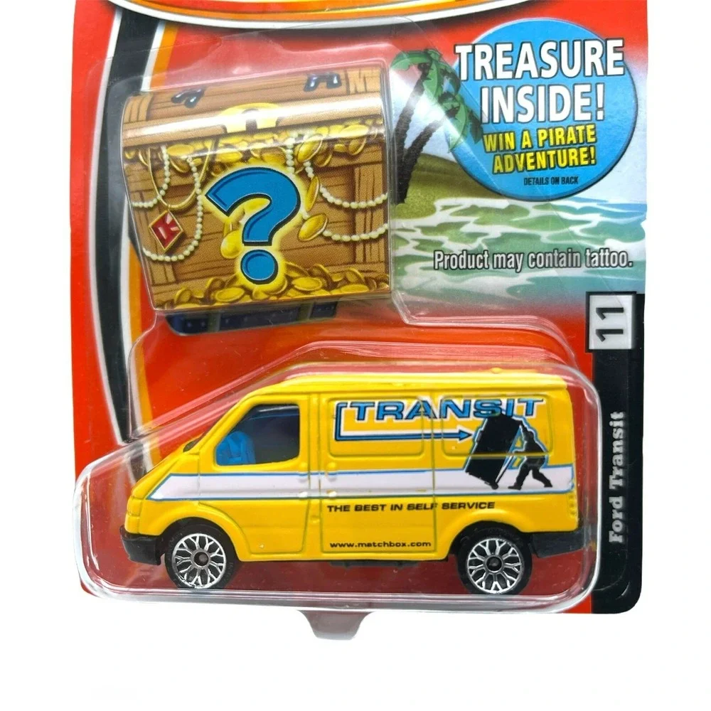 Matchbox Treasure Series Ford Transit Van‎ Vehicle Yellow Diecast 1/63 Scale